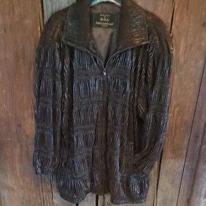D.O.G. International Germany, Brown Lightweight Silk Polyester Jacket